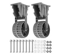 Tomotato Ruedas para Bote Inflable, Ruedas de Nylon 2 Piezas para Kayak Pequeño y Balsa, Montaje Fácil 280mm x 136mm para Transporte en Playa