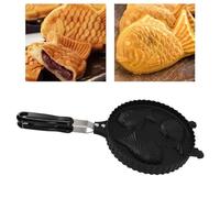 Tomotato Sartén Taiyaki, Sartén de Aluminio Antiadherente, Máquina para Hacer Gofres en Forma de Pescado, Tamaño Adecuado para Uso Doméstico y Comercial, for Postres y Fiestas