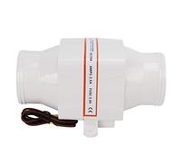 Tomotato Soplador de Aire en Línea para Botes, Ventilador de 4 Aspas 12V 130CFM Material ABS, para Ventilación de Sentinas y Compartimientos de Motor