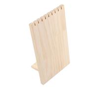 Tomotato Soporte para Presentación de Joyería de Collar de Tablón de Madera, Organizador de Soporte de Pulsera de Collar de Estante de Almacenamiento de Joyería de 9 Ranuras