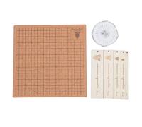 Tomotato Tablero Macrame Reutilizable, Tablero Tejido Doble Cara con Reglas Auxiliares, 11.8x11.8 Pulgadas, para Proyectos de Manualidades y Joyeria