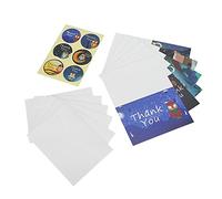 Tomotato, Tarjeta de Felicitación Cartoon para Thanksgiving con Sobre y Pegatinas, Papel Duradero Diseño Animales Lindos, Ideal para Notas de Agradecimiento, s de Cumpleaños