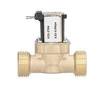 Tomotato Válvula Solenoide Eléctrica Normalmente Cerrada, Control Automático Agua Latón G1/2in para Riego (AC220V pressure water inlet)
