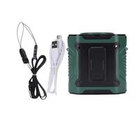 Tomotato Ventilador Personal Recargable USB para Cintura, Ajustable 100 Velocidades Portátil con Linterna Integrada Batería 5000mAh para Acampar, Exteriores y Áreas de Trabajo (Verde oscuro)