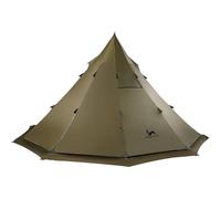 TOMOUNT Tipi - Tienda de campaña para 6 personas (nailon, 2,4 m de altura, con orificio para horno, para 4 años, para exteriores, camping, senderismo, trekking)