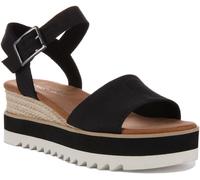 Toms 10017856 Diana Ultra Ligera Plantilla Vegana Sandalia Negra EU37-41