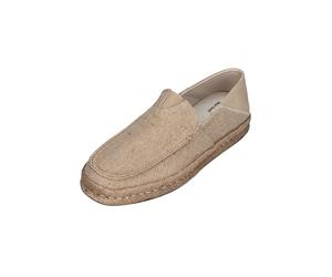 TOMS Alonso Rope Loafer 10023166 - Alpargatas para hombre con rafia, Lona natural Heritage, 46 EU