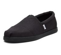 TOMS Mocasines Planos ALP FWD para Hombre, Lona de algodón Reciclado Negro y Negro, 42.5 EU