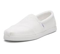 TOMS Alpargata Lino de algodón Reciclado, Mocasín Hombre, White Recycled Cotton Canvas, 43 EU