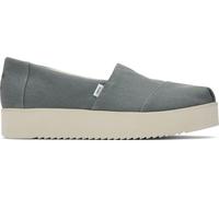 TOMS ALP Midform, Mocasín Plano Mujer, Lona Verde bonsái, 43 EU