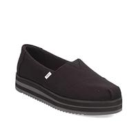 TOMS ALP Midform, Mocasín Plano Mujer, Negro (Black Canvas), 40 EU