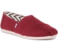 TOMS Alpargata Algodón Elástico Zapatos Planos para Mujer en Negro Ru 2-8