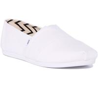 TOMS Alpargata de algodón reciclado, Mocasines Planos Mujer, Blanco, 41 EU