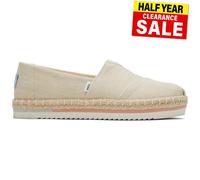 Toms Alpargata Casual Confort sin Cordones Plataforma Cuerda Zapatos Mujer Beige