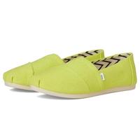 TOMS - Alpargata clásica de Alpargata para Mujer, Color, Lona Bright Lime Heritage, 42.5 EU
