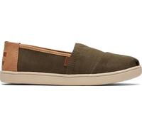TOMS Alpargata clásica, Mocasín Plano, Canteen Vintage Twill PU Trim, 36 EU