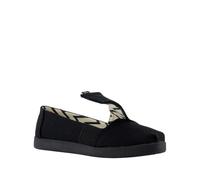 TOMS Alpargata Classic Mocasines Planos, Negro/Negro Heritage Canvas, 4 UK