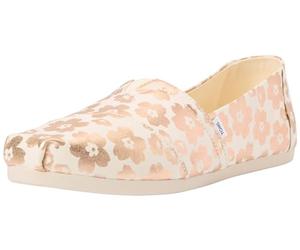 TOMS Alpargata Cloudbound, Mocasines Planos Mujer, Beige Foil Ojai Floral Print, 37 EU