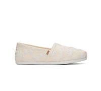 TOMS Alpargata Cloudbound, Mocasines Planos Mujer, Floral Bordado Natural, 38.5 EU