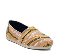 TOMS Alpargata Cloudbound, Mocasines Planos Mujer, Naranja (Tejido Global a Rayas de Mango), 35.5 EU