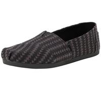 TOMS Alpargata Cloudbound, Mocasines Planos Mujer, Triángulo Negro Tejido, 35.5 EU