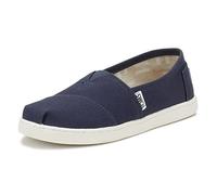 TOMS ALPARGATA CORE, Mocasines Planos Unisex Niños, Azul (Azul Marino), 35.5 EU
