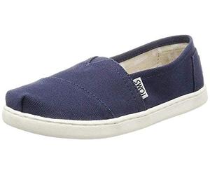 TOMS ALPARGATA CORE, Mocasines Planos Unisex Niños, Azul (Azul Marino), 35.5 EU