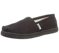 TOMS ALPARGATA CORE, Mocasines Planos Unisex Niños, Negro, 31.5 EU