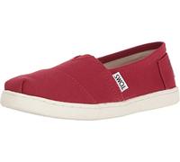 TOMS ALPARGATA CORE, Mocasines Planos Unisex Niños, Rojo, 34.5 EU