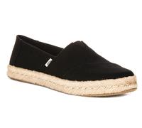 TOMS Alpargata Cuerda 2.0 Alpargatas Lona Mujer Zapatos Planos en Negro Ru 4-8