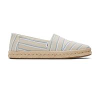 Toms Alpargata Cuerda 2.0 Mujer Chic Moda Spriped Diseñador Casual Zapatos Beige