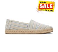 Toms Alpargata Cuerda 2.0 Mujer Chic Moda Spriped Diseñador Casual Zapatos Beige