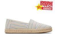 Toms Alpargata Cuerda 2.0 Mujer Chic Moda Spriped Diseñador Casual Zapatos Beige