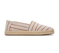 Toms Alpargata Cuerda 2.0 Mujer Chic Moda Spriped Diseñador Casual Zapatos Rosa