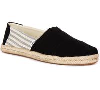 TOMS Alpargata Cuerda Franja Lona Alpargatas Mujer Planos Negro GB 4-8