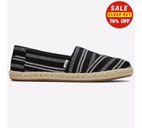 Toms Alpargata Cuerda Mujer Diario Moda Informal sin Cordones Zapatos Negros