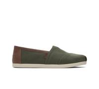TOMS Alpargata 3.0 Vegano Cuero Recortar sin Cordones Espardrilles Verde Mens GB