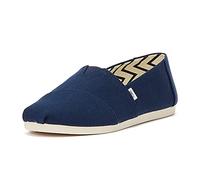 TOMS Alpargata de algodón reciclado, Mocasines Planos Hombre, Azul (Azul Marino), 40 EU