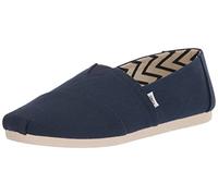 TOMS Alpargata de algodón reciclado, Mocasines Planos Hombre, Azul (Azul Marino), 42 EU