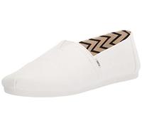 TOMS Alpargata de algodón reciclado, Mocasines Planos Hombre, Blanco, 44 EU