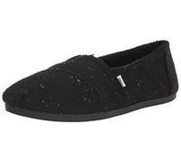 Toms Shoes Alpargata de algodón reciclado, mocasín plano hombre, negro 41 EU