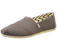 TOMS Alpargata de algodón reciclado, Mocasines Planos Mujer, Ash Recycled Cotton Canvas, 43.4 EU