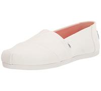 TOMS Alpargata de algodón reciclado, Mocasines Planos Mujer, Blanco, 37.5 EU