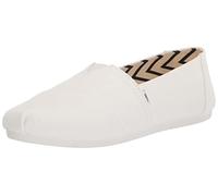 TOMS Alpargata de algodón reciclado, Mocasines Planos Mujer, Blanco, 42.5 EU
