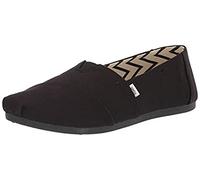 TOMS Alpargata de algodón reciclado, Mocasines Planos Mujer, Negro, 36.5 EU