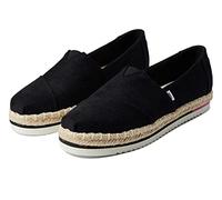 TOMS Alpargata de Cuerda para Mujer, Estilo Casual, Color Rosa, Sarga Pesada Negra, 40 EU