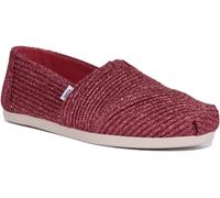 TOMS Alpargata Glimmer de Tela sin Cordones Mujer Zapatillas Rosa GB 3-8