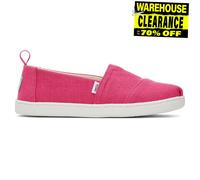 TOMS Classic Alpargata, Mocasín Plano Niñas, Fuchsia Heritage Canvas, 30 EU