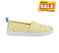 Toms Alpargata Junior Niñas Chic sin Cordones Diseño Moderno Zapatillas Amarillo