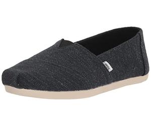 TOMS - Alpargata, Mocasín Plano, Black Speckled,
